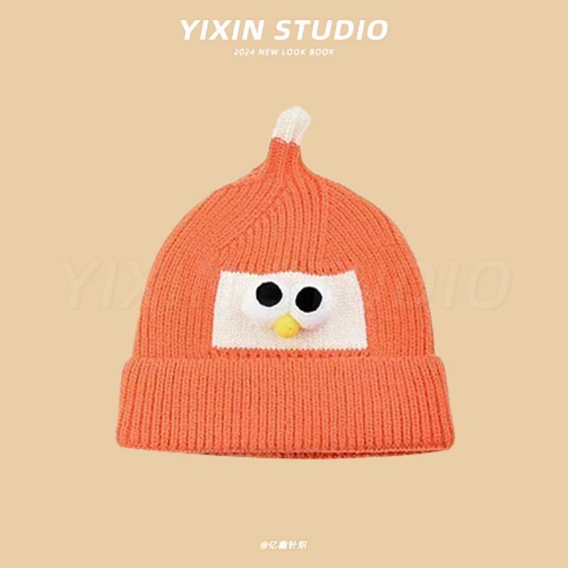 Autumn and Winter Boys and Girls Children's Hats Baby Hats Cute Cartoon Bears Plush Hats Thermal Hats Ear Protectors Knitted Hats