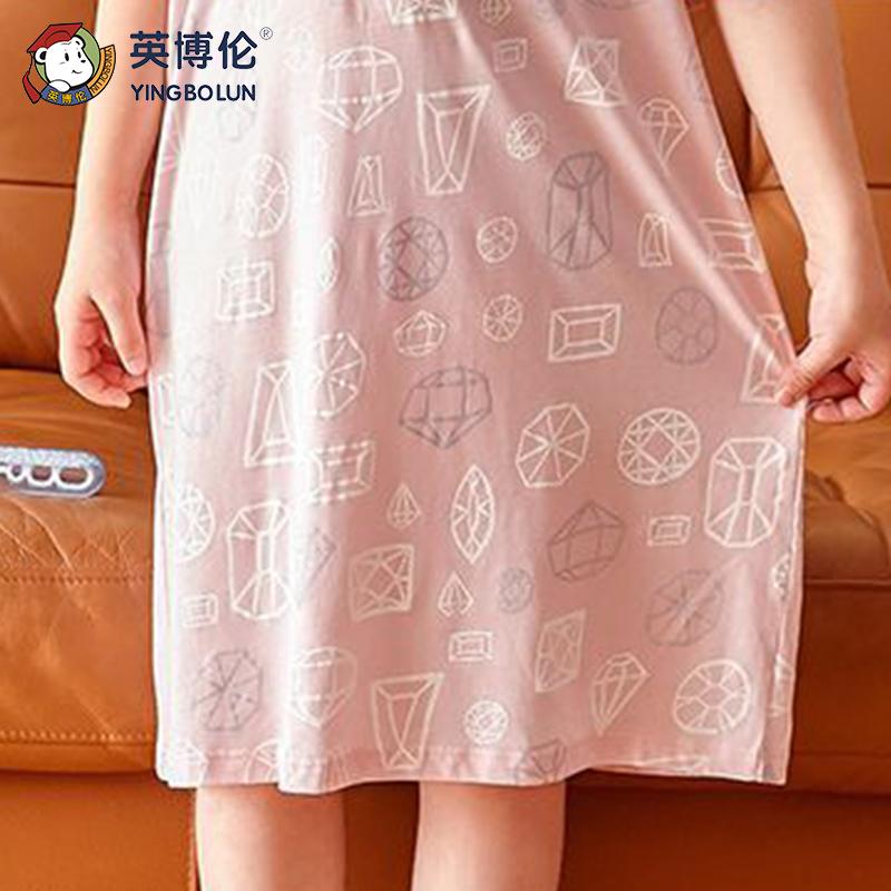 49.4% Lyocell 50.4% Cotton Imbron Girls' Summer Sleeping Skirt