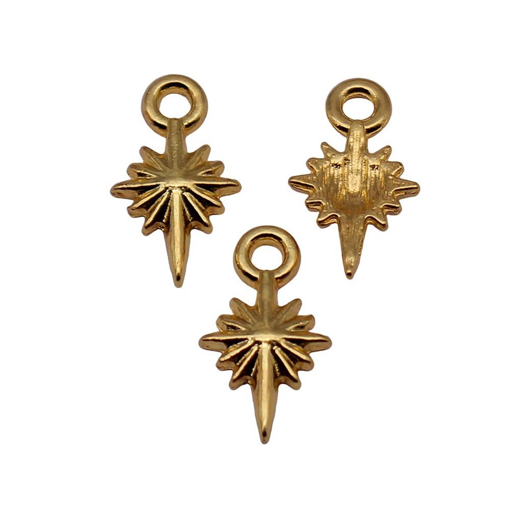 

Starbursts Charms Multi Color Star Pendants For Celestial Themed Jewelry A56-40pcs-14x8mm