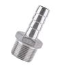 Stainless Steel Male Thread Pipe Fitting Barb Hose Tail Connector (34"x15mm)