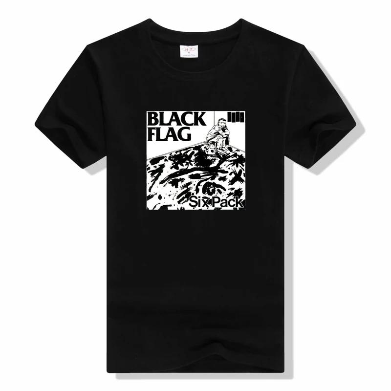 Black Flag T-shirt fashion Punk Rock Band Henry Rollins Tshirt Summer O-Neck Short Sleeve tops t shirt