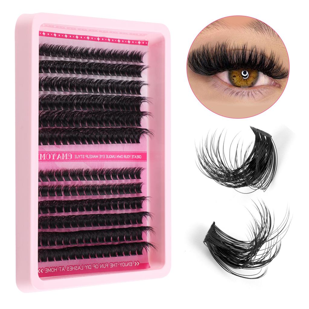 Dense D-Song Single Cluster False Eyelashes Daily Activities Diy Segmented Simulation Curled Eyelashes