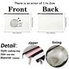 Knit Print Custom Name Canvas Pouch Travel Sundry Storage Toiletry Bags Lipstick Makeup Bag Personalized Gift for Crochet Lovers