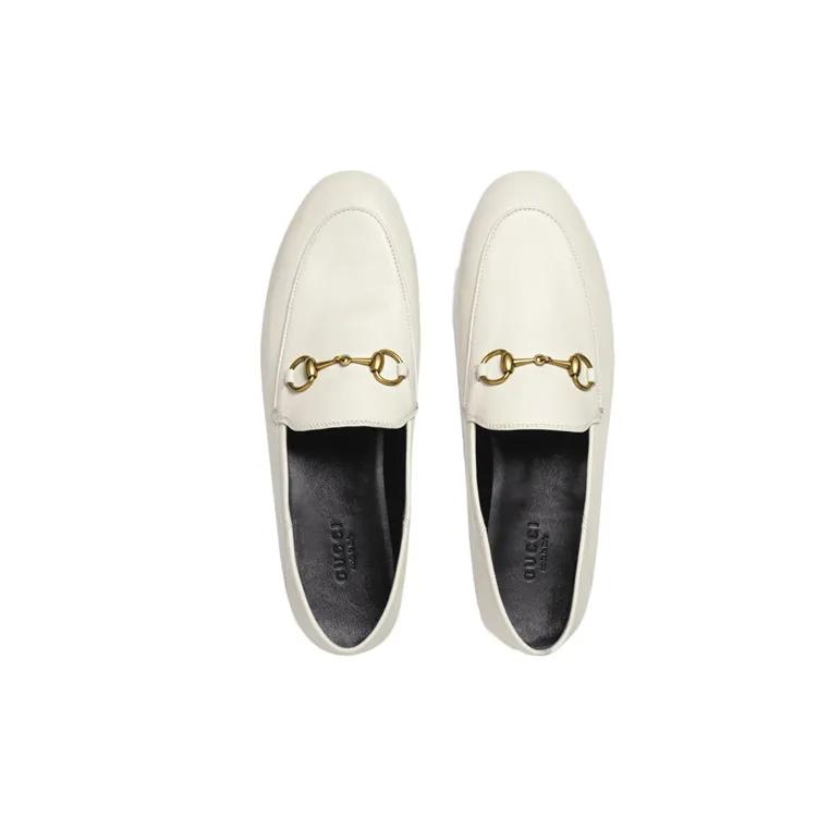 GUCCI Horsebit Loafers Women's White (Unisex) Loafers 414998 DLC00 9022