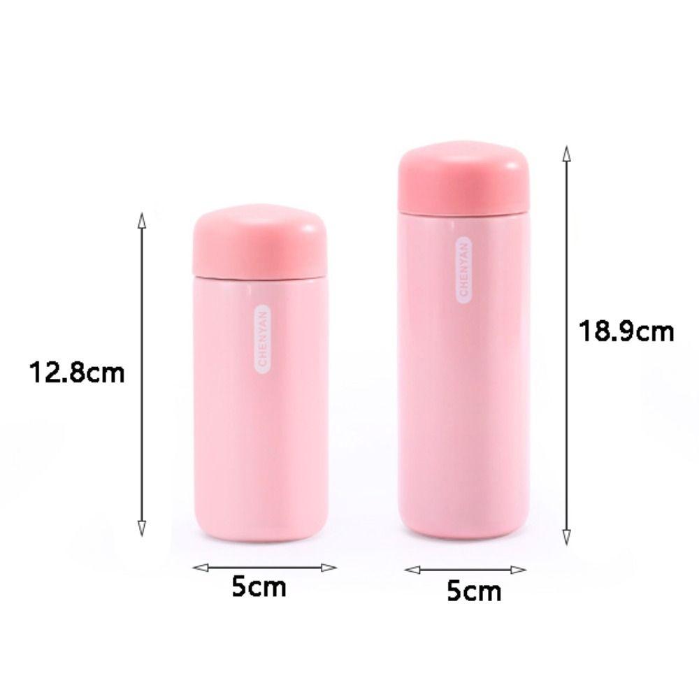 Double Layer Stainless Steel Thermos Cup 150ml/200ml Thermal Water Bottle Pocket Thermos Cup  Gift