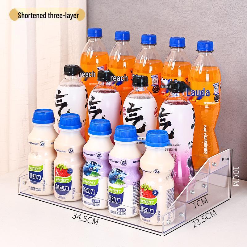 Dryckeshylla Multifunktionell Displayhylla för Mjölkte och Drycker - Liten, Flerlagers Förvaringshyllor för Närbutiker