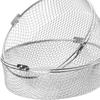 Food Safe Stainless Steel Air Fryers Basket For Efficient Heat Distribution Practical Replacement Accessory