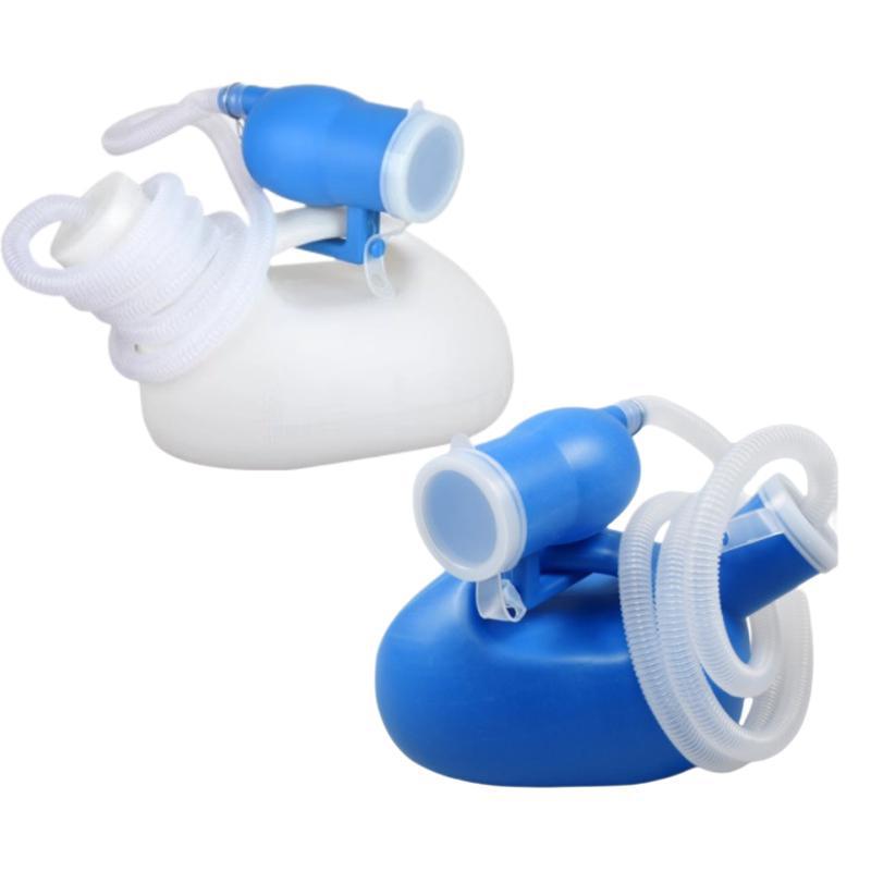 Men's Portable Urinal with Lid for Elderly and Bedridden Users