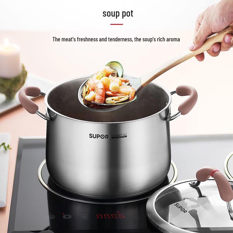 Supor 304 Stainless Steel Multi-Cooker Pot with Steamer