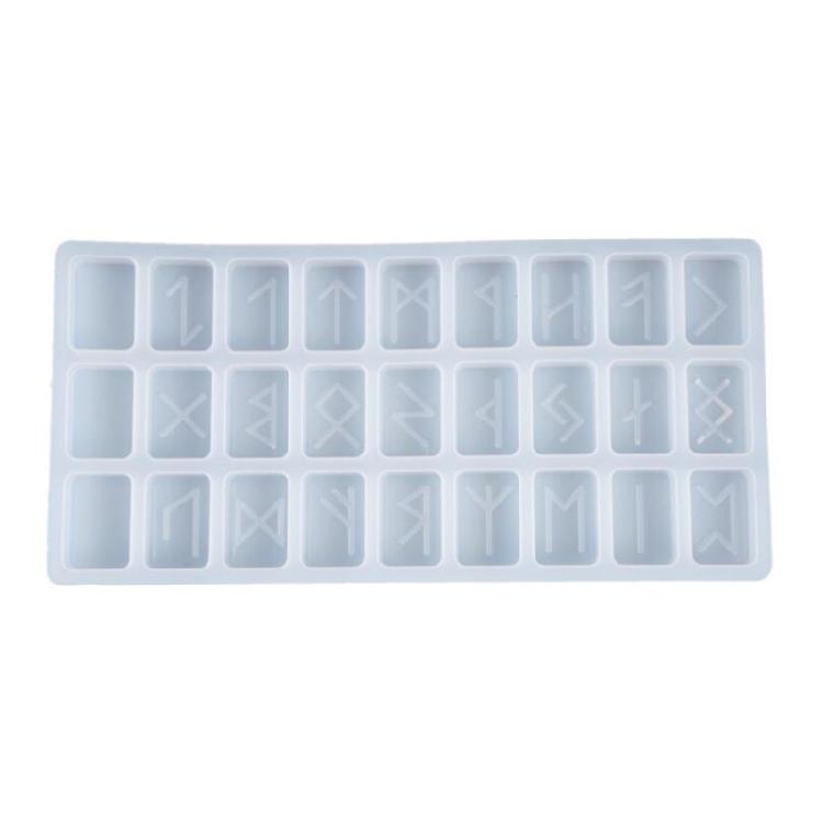 Symbol Words Resin Casting Charm Mold Mirror Energy Symbol Runes Letters Mold 1 чистый