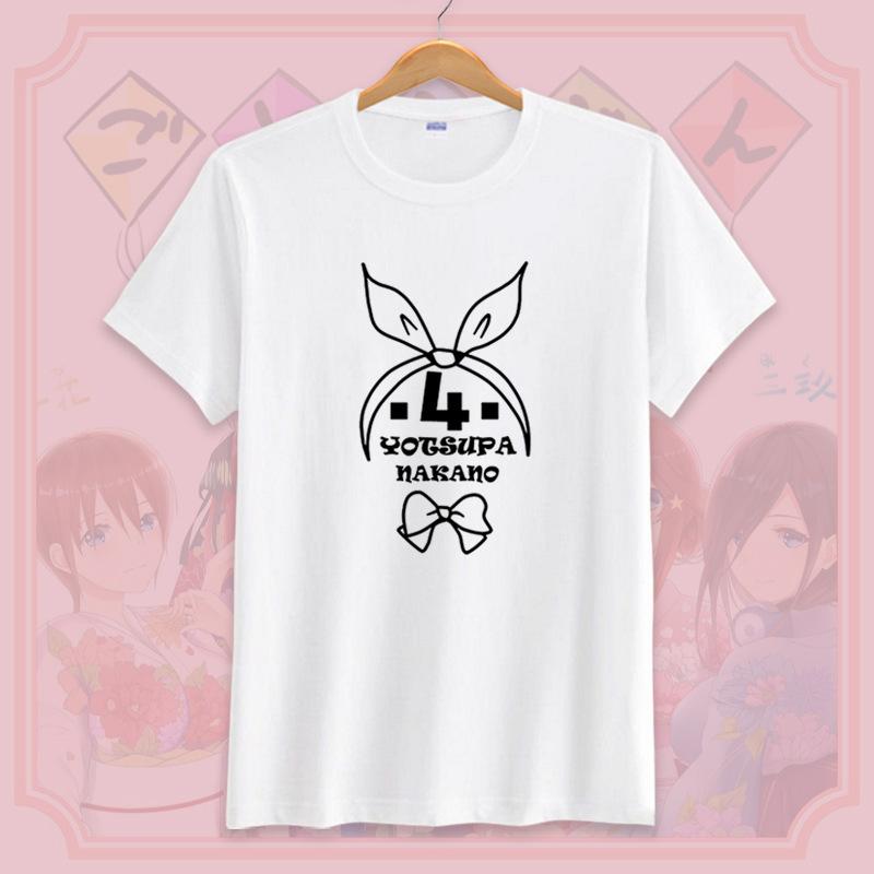 Vintage Washed The Quintessential Quintuplets Nakano Quintuplets Rom Com Anime Graphic T-shirt Men Printed Tee Summer Fashion Clothing Tops Streetwear