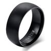 100% Titanium Rings Fashion Classic 8mm Black Color Matte Engagement Anel Charm  for Male Wedding Bands Gifts Wholesale