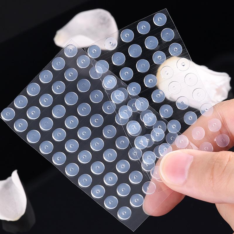 50Pcs Silicone Earring Stopper for Piercings Clear Discs Stabilizer Pads for Droopy Ears Heavy Earring Non Pull Support Patches