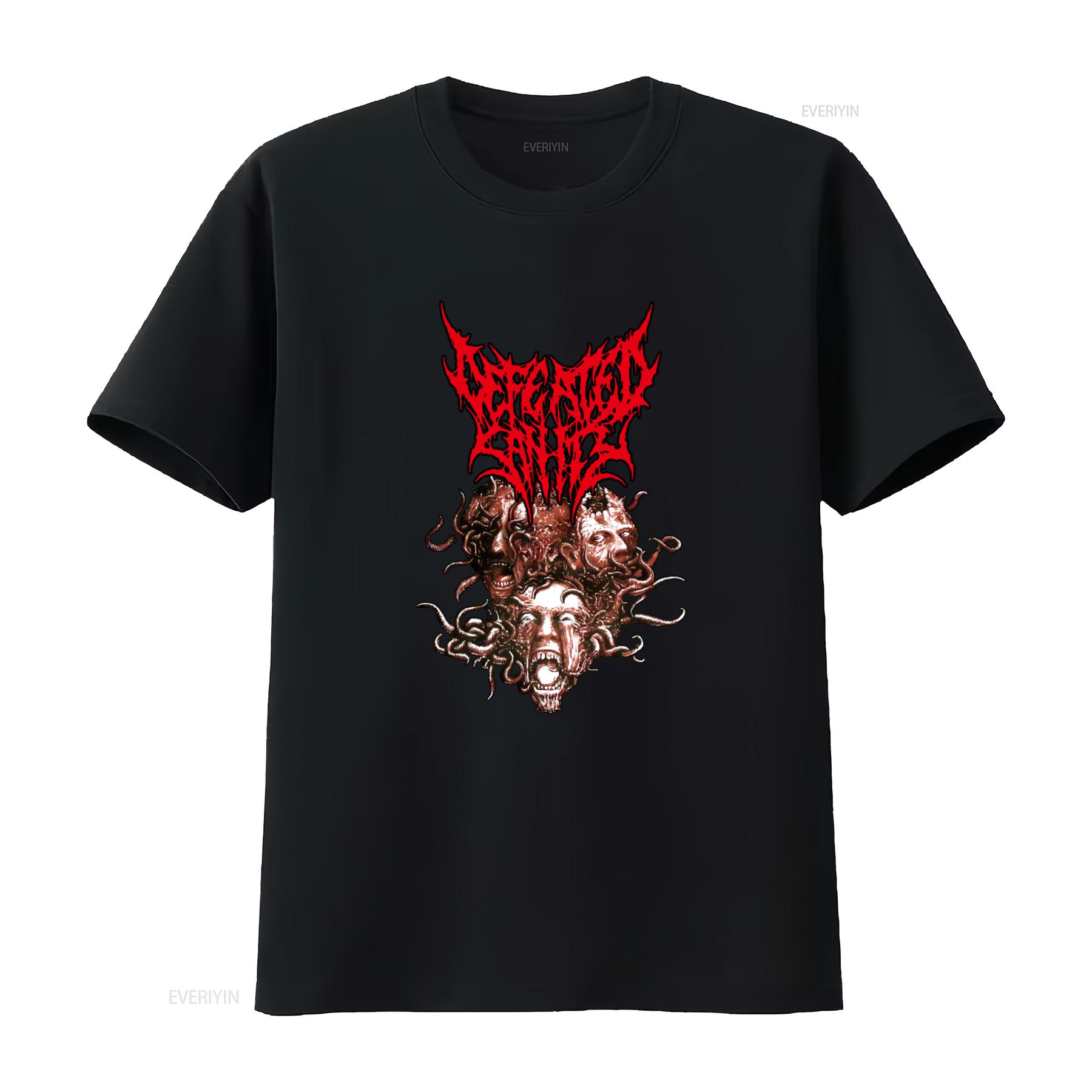 

Defeated Sanity T Shirt German Technical Brutal Death Metal Inspired Design vintage Washed Breathable graphic homme Stretched 4XL