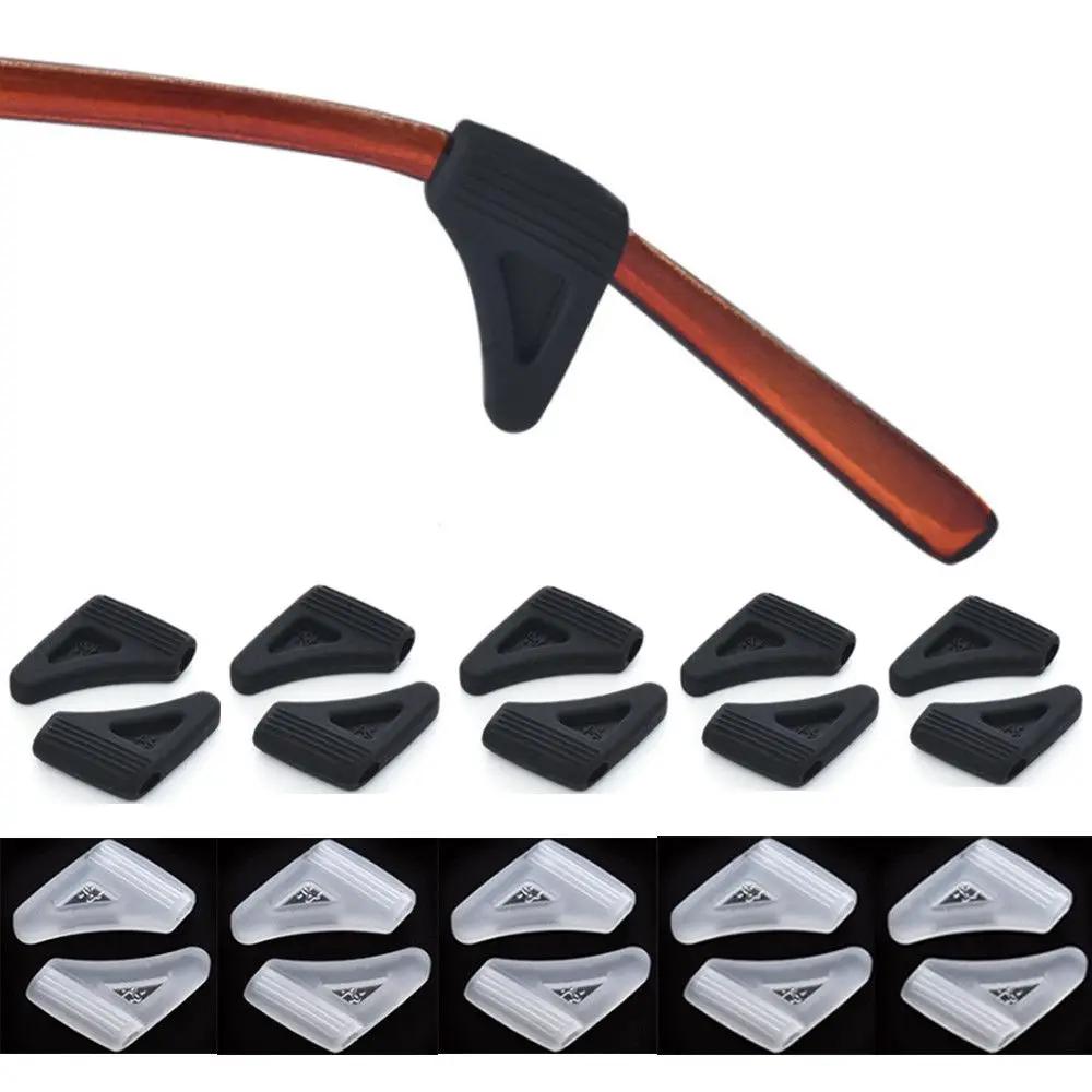 

5Pairs Glasses Anti-slip Ear Hook Cover Anti-lost Silicone Glasses Legs Sleeve Holder For Sports Sunglasses Glasses Accessories чёрный