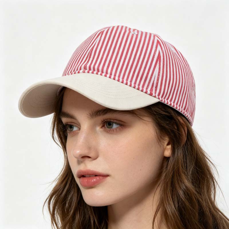 NEUE Mode Koreanischer Stil Gestreiftes Weiches Oberteil Baseballkappe für Damen Herren Sommer Sonnenhut Outdoor Sport Lässig Unisex Papa Hut