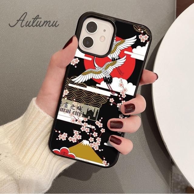 Japanese Style Art Japan Phone Case for iPhone 11 12 13 14 Pro Max Mini X XR XS SE 2020 6S 7 8 Plus Samsung Galaxy S21 S22 Cover