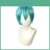 Hatsune Miku Vocaloid Clássico Pu Cosplay Camisa Masculina Gravata Calças Peruca Conjunto Para Festas Natal