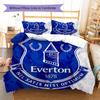 Everton F.C Pattern Bedding,Quilt Set Quilt Cover Pillowcase Home Birthday Gift(1 * duvet cover + 2 * pillowcase, without core)