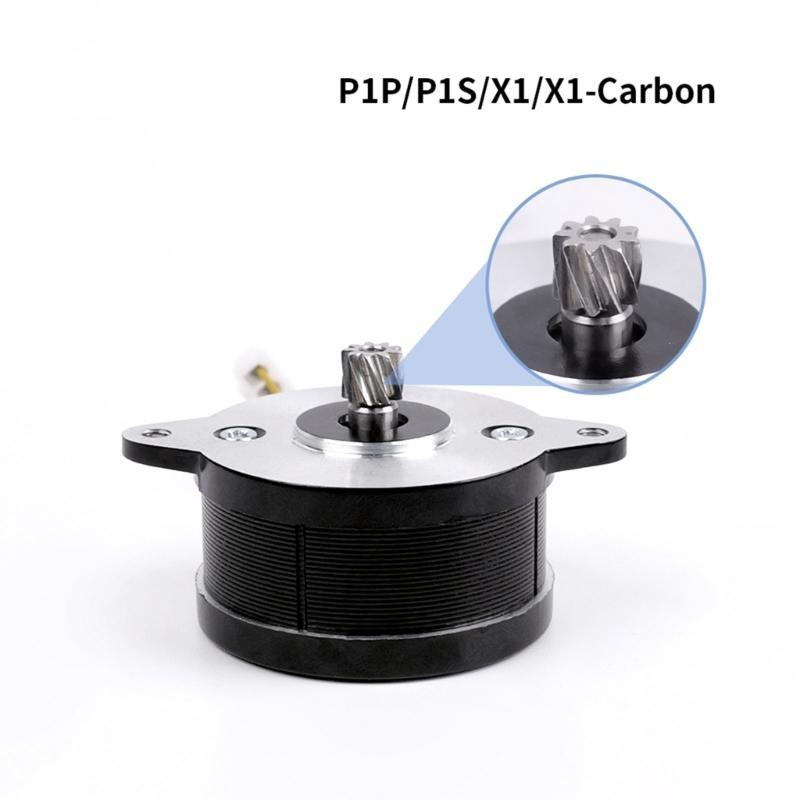 For X1/P1 Series 3D Printer Extruder Motor 36 Circular Stepper Motor 9 Tooth Helical Gear for X1/X1C/P1P/P1S 3D Printer