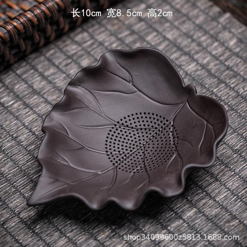 

Chinese retro integrated tea set household purple sand tea filter tea separator zen desktop ornament
