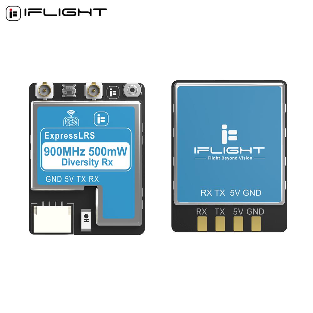 IFlight 2.4GHz/900MHz ExpressLRS ELRS Gerçek Çeşitlilik Alıcısı Çift Antenli Çeşitlilik Uzun Menzilli Alıcı