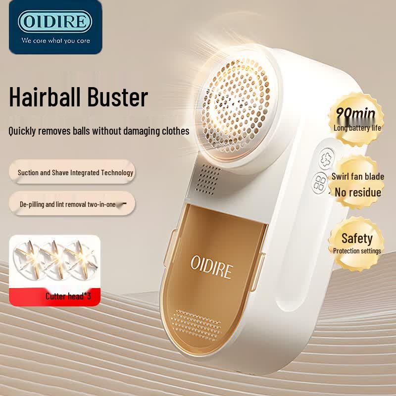 OIDIRE Rechargeable Fabric Shaver CN plug (adapter included)