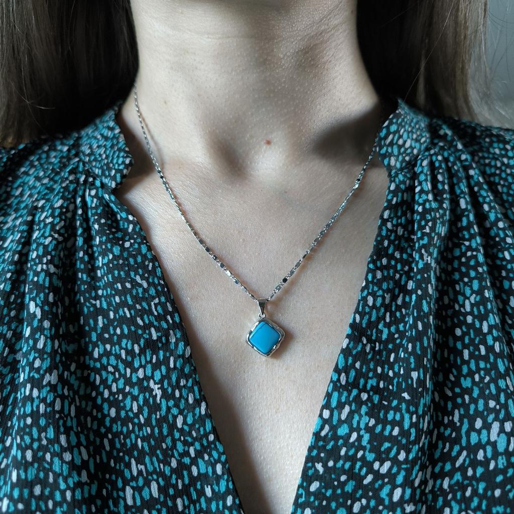 Silver Pendant with Turquoise (60002225)