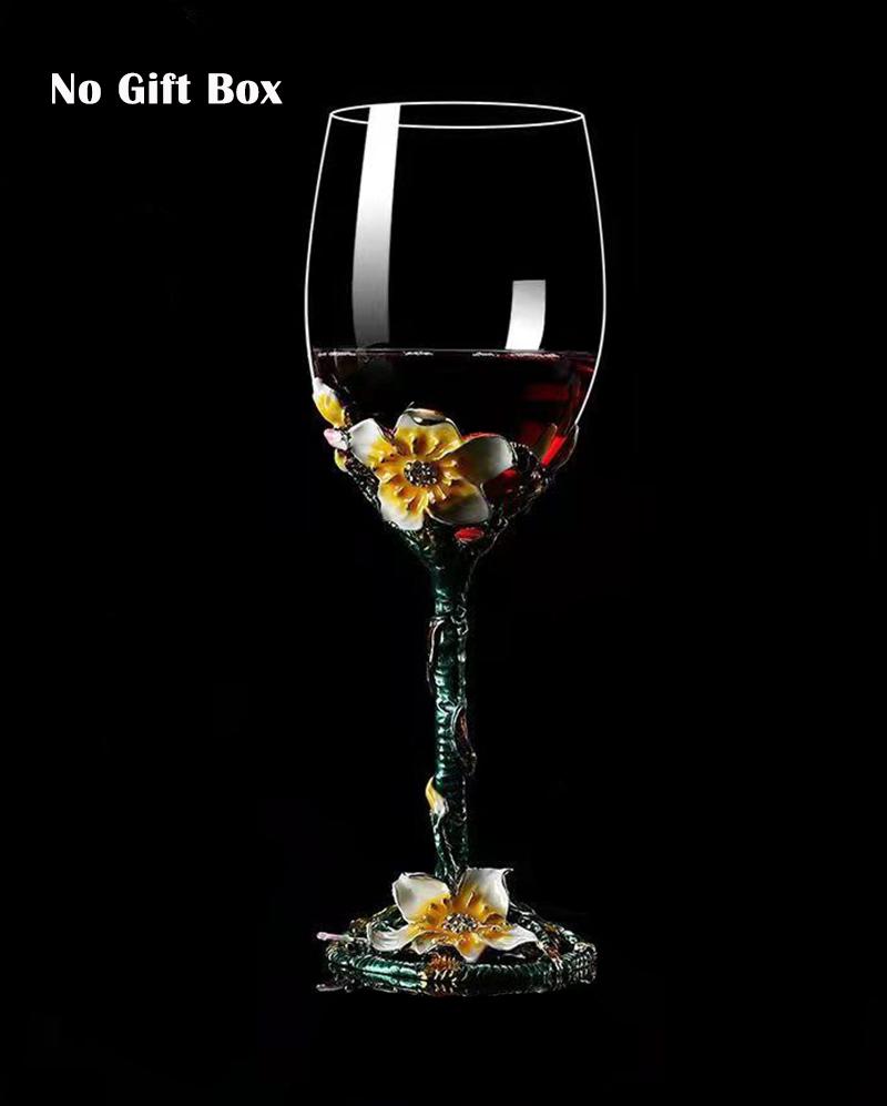 

Exquisite Enamel Wine Glass Crystal Glass Champagne Cup Wineglass Drinking Glasses Cups Vintage Goblet Luxury Set Whiskey Dining 301-400ml