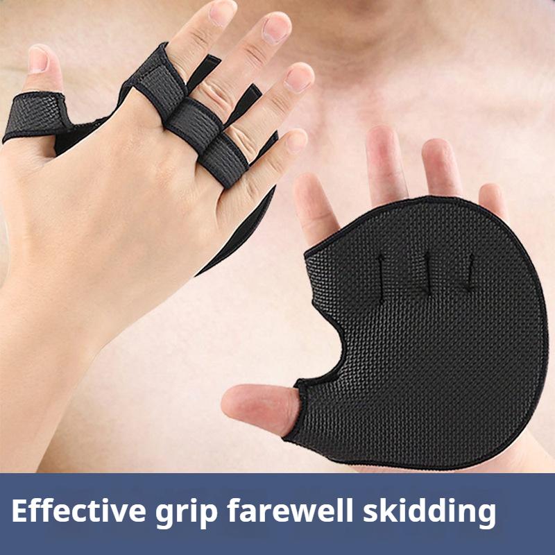 Fitness Hard Pull Bench Press Protection, Palm Pull Up, Anti Slip Dumbbell Exercise, Anti-wear and Anti Cocoon Protective Gloves