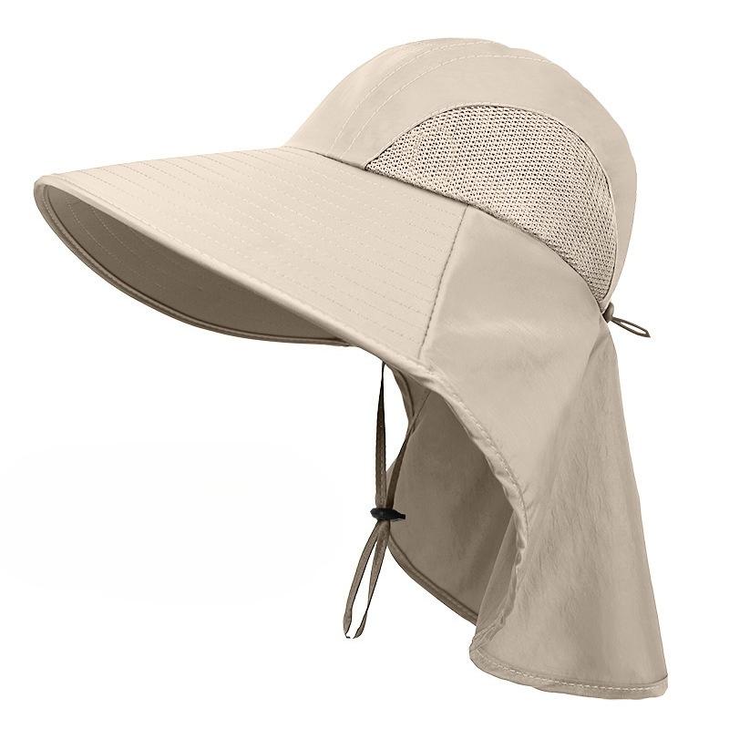 

1PC Unisex Wide Brim Sun Hat Breathable Mesh Outdoor Sun Hat for Men & Women 1PC абрикосовий
