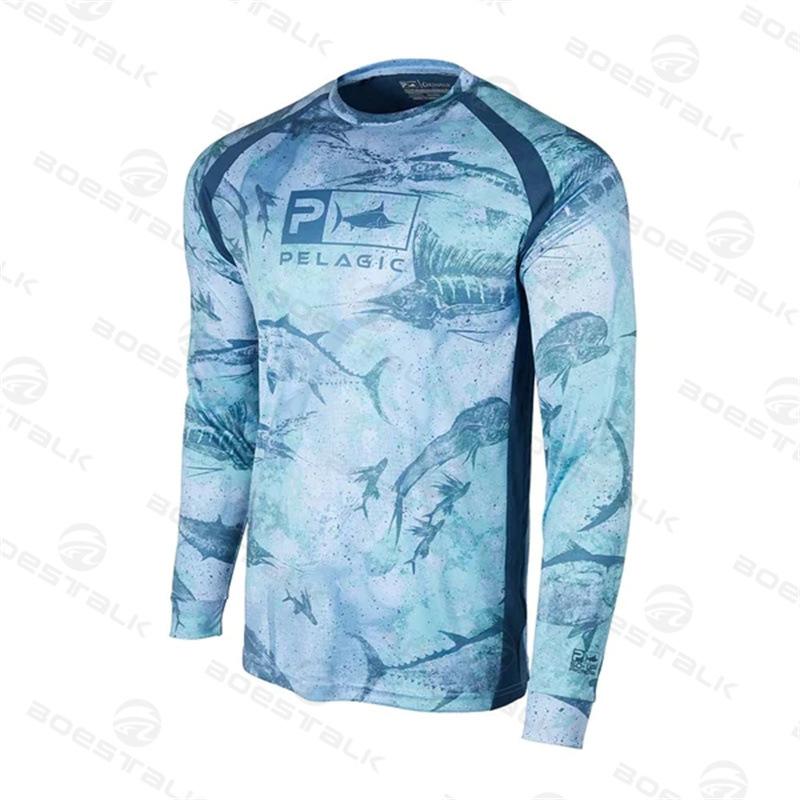 Amazon specializes in sunscreen tops, sea fishing, fishing suits, ice-cool and breathable long-sleeved sunscreen men's, fishing suits
