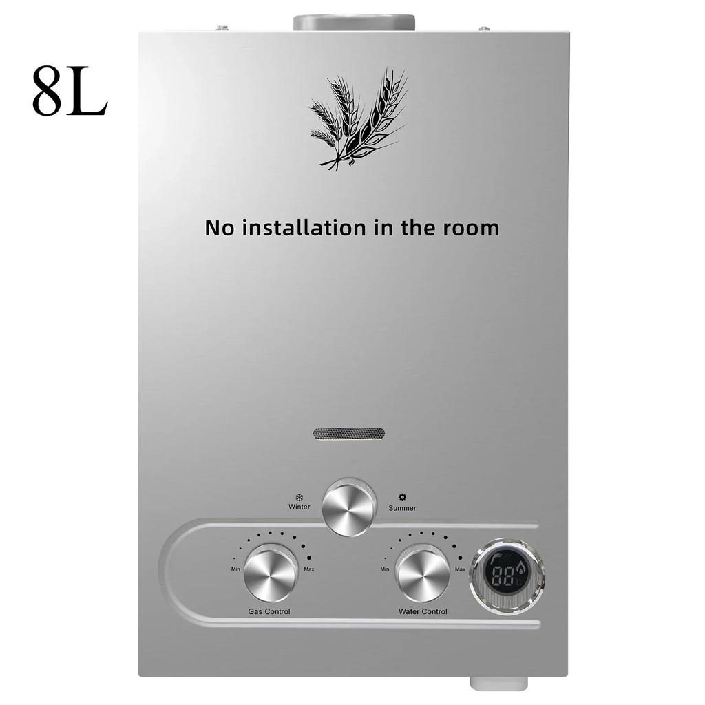 8L Warmwasserbereiter 5 GPM Durchlauferhitzer Propan Gas Instant Boiler Wohnmobil