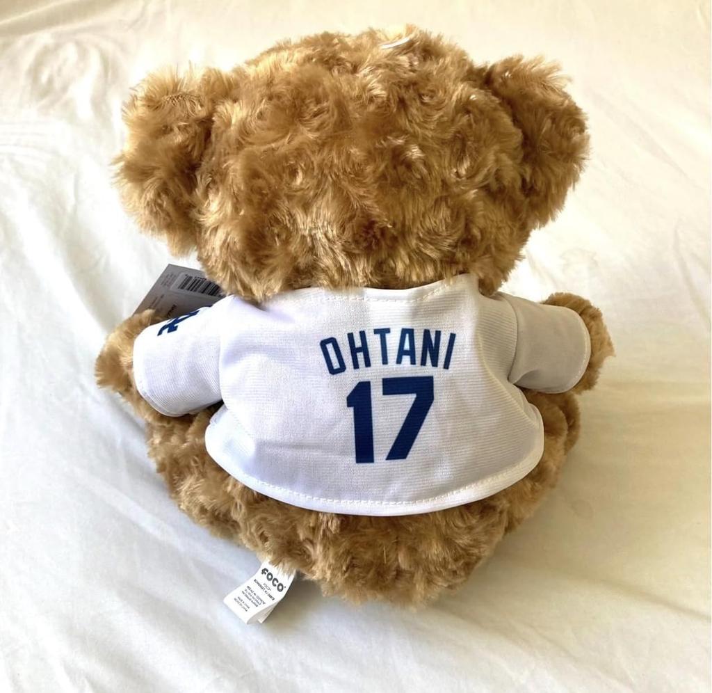 [International Exclusive] Shohei Ohtani Teddy Bear #17 Los Angeles Dodgers [Parallel Import]