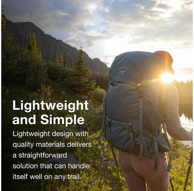 Backpack Osprey Renn 50 Dark Charcoal/grey Wolf (Women's)