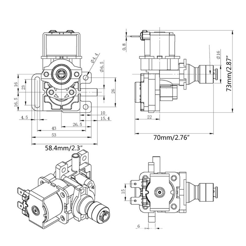 220V/DC12V Intelligent Toilet Pressure Reducing Valve Water Flow Control Valve Electric Solenoid Valve Easy to Use