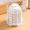 Drain Cabinet Dishes Storage Rack Removable Water Cup Durable Bowl Holder  Kitchen Organizer