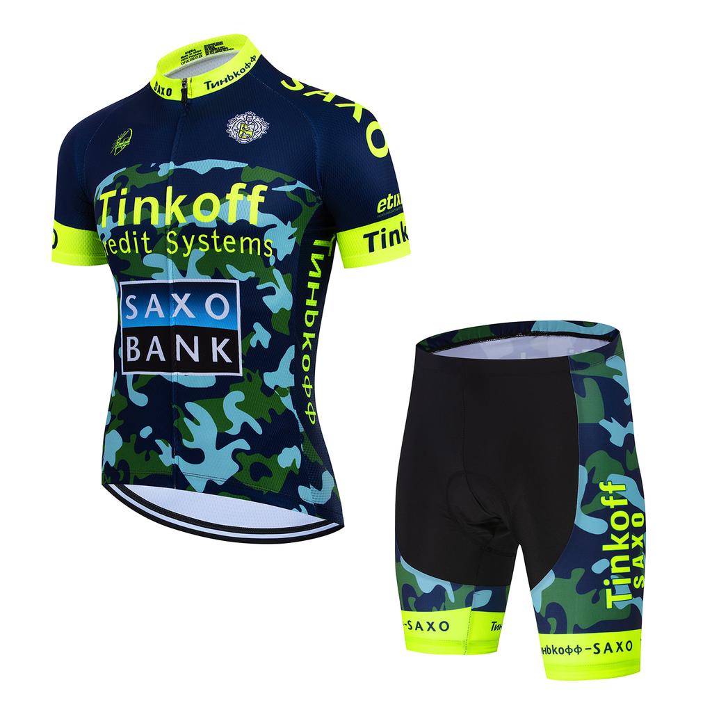 2026Tinkoff saxo bank Cycling Jersey Set Breathable Cycling Shirt Summer Cycling Clothing Mountain Bike Riding Clothes Triathlon