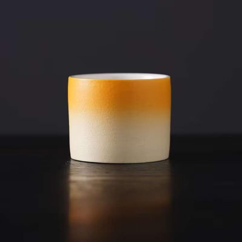 National Trend Ceramic Gradient Tea Cup Set -  Thousand Li of Rivers and Mountains  Master Tea Tasting Cups, Custom Logo Souvenirs. 70ml