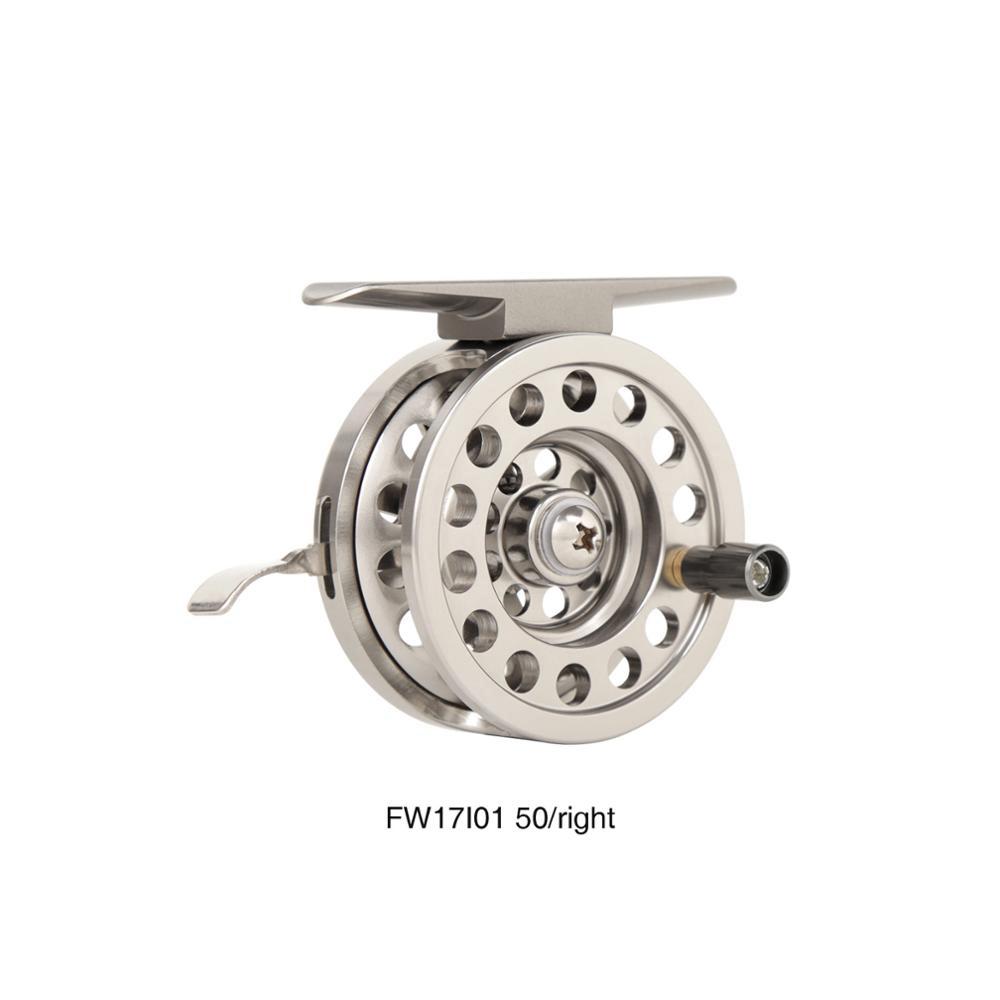 Full Aluminum Ice Fishing Reel Left/Right Handed V-shape Ice Fishing Wheel 50mm 60mm Fly Winter Fishing Reels Gear Ratio 1:1
