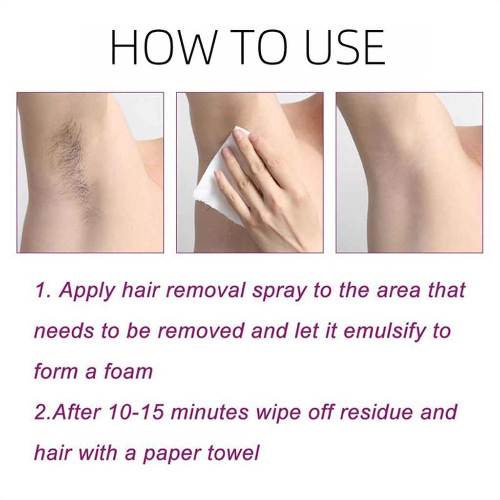 Hair Removal Spray, Hair Removal Spray Gentle Hair Removal Is Suitable For Both Men And Women,220ML