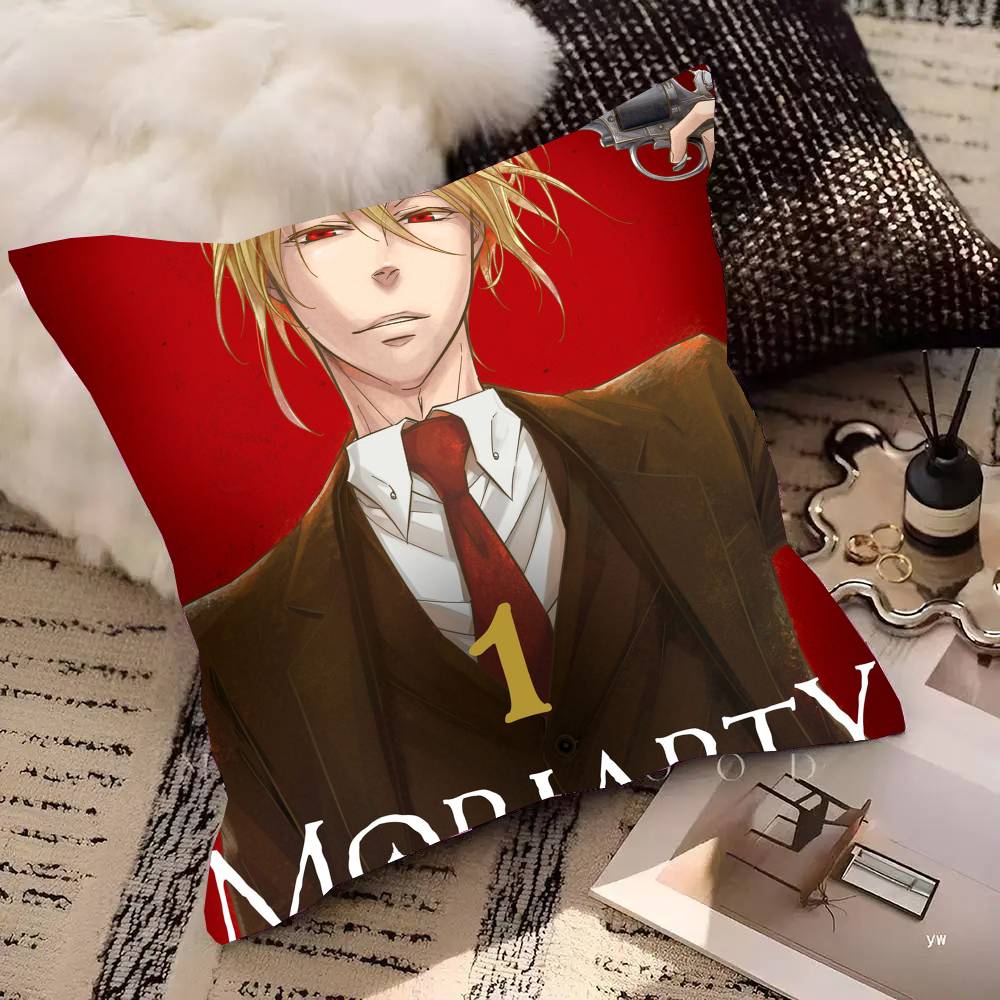 Anime M-Moriarty The Patriot Pillow Case Fashion Square Pillowcase Bedroom Sofa Room Ins Decoration Leisure