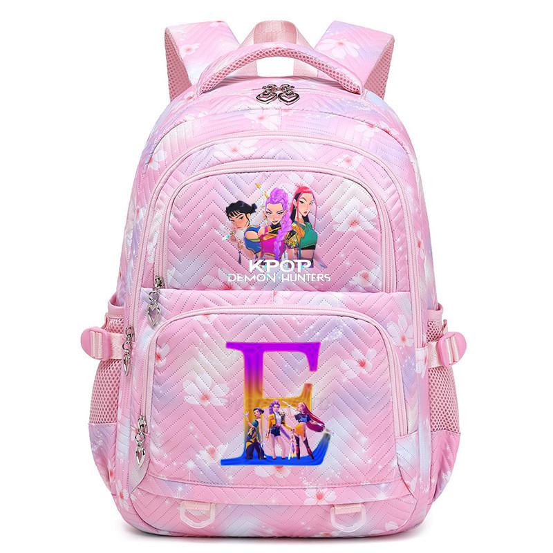 Kinder Mädchen Kpop Rumi Zoey Mira Buchstaben Aufdruck Student Schultasche Wasserdichter Rucksack