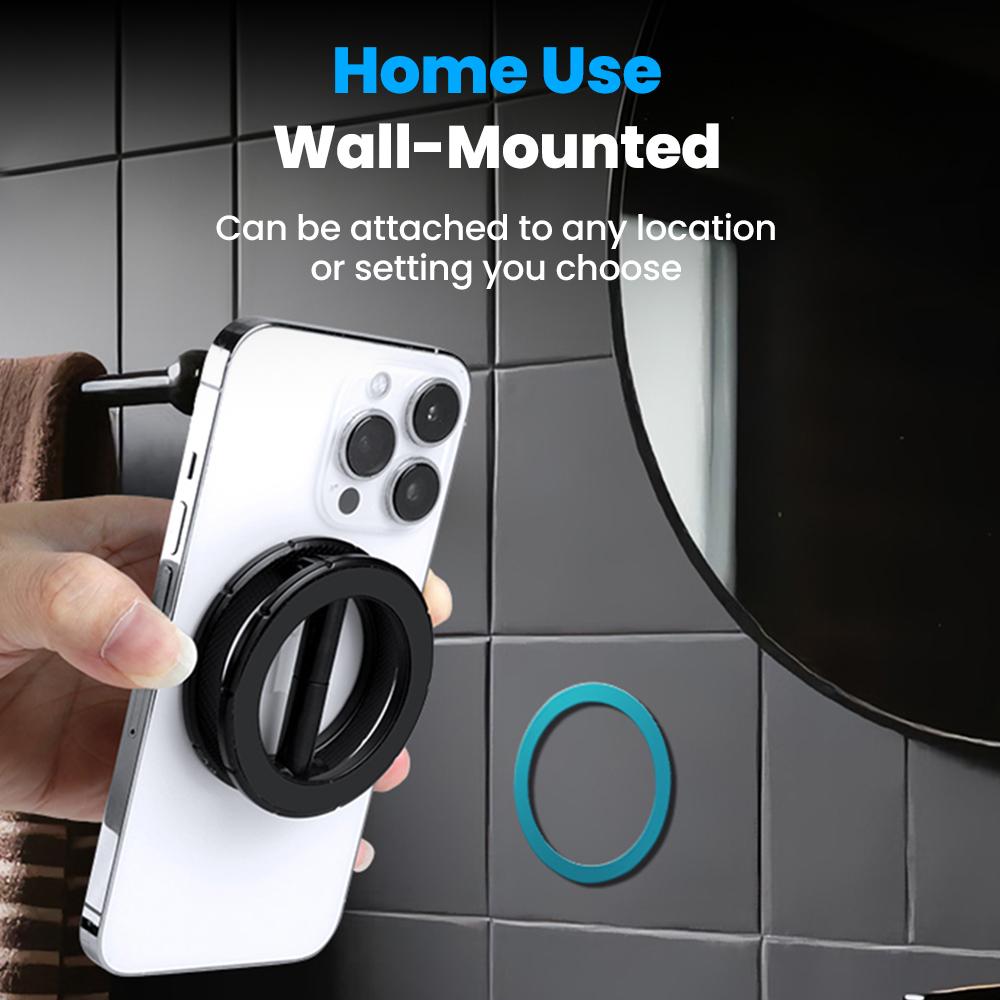 Portable Magnetic Mobile Phone Holder Car-mounted Mobile Phone Holder Foldable Magnetic Suction Type 360° Rotating Holder