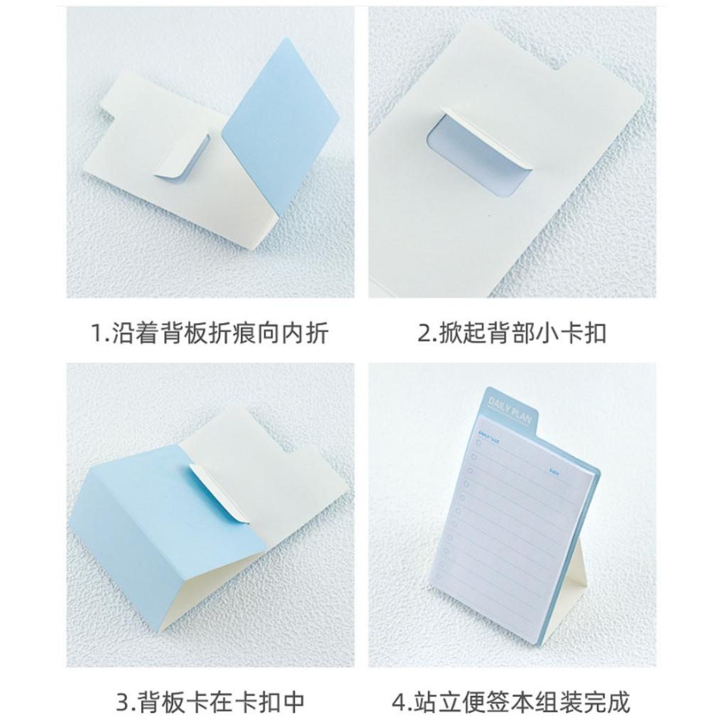 Standing Sticky Notes Mini To Do List Check Notes Cute Notepads Memo Pad 30 Sheets Students Office Stationery Supplies Wholesale