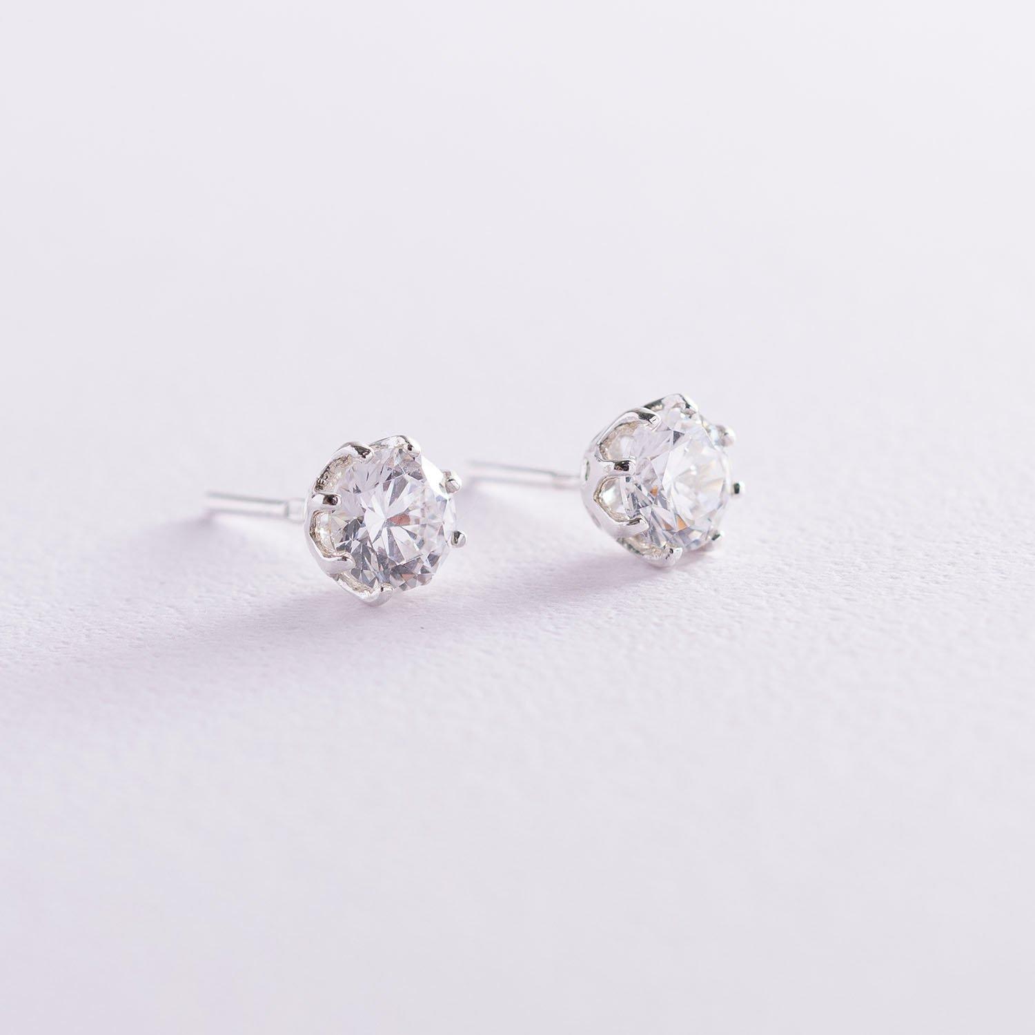 

Срібні сережки (фіаніт) Oniks срібний