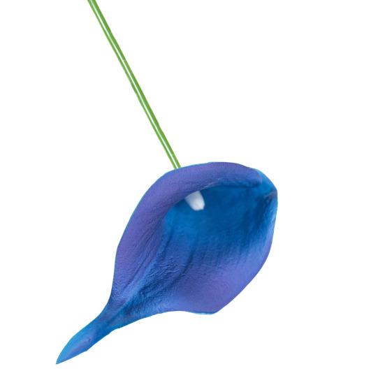 6Pcs Artificial Common Callalily Realistic Fake Flower Branch Home Office Wedding Party Indoor Outdoor Faux Bloom Plants Decoration