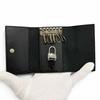 Pristine Dunhill Key Holder  D9 With Logo All-over Print 6-key Hook Black Used
