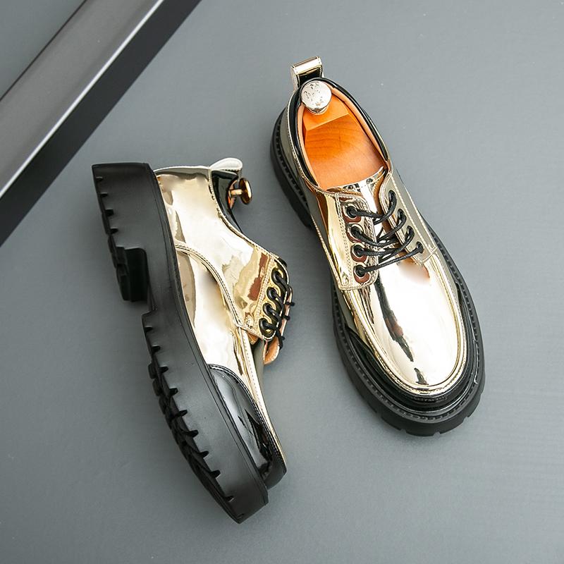 Fashion New Arrival Men's Leather Oxford Shoes Handmade Casual Business Shoes Street Style Lace-up Shoes Comfort Formal Dress Footwear