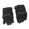 Motorcycle Riding Gloves PU Leather Windproof Waterproof Warm Keeping Breathable Hard Knuckle Gloves Black M